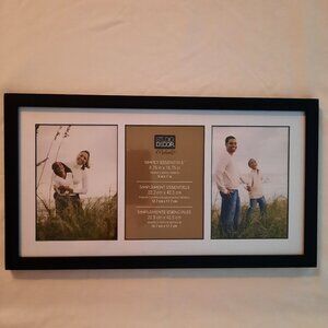 Studio Decor Simply Essentials Black Photo Frame For Three 5x7 Photos